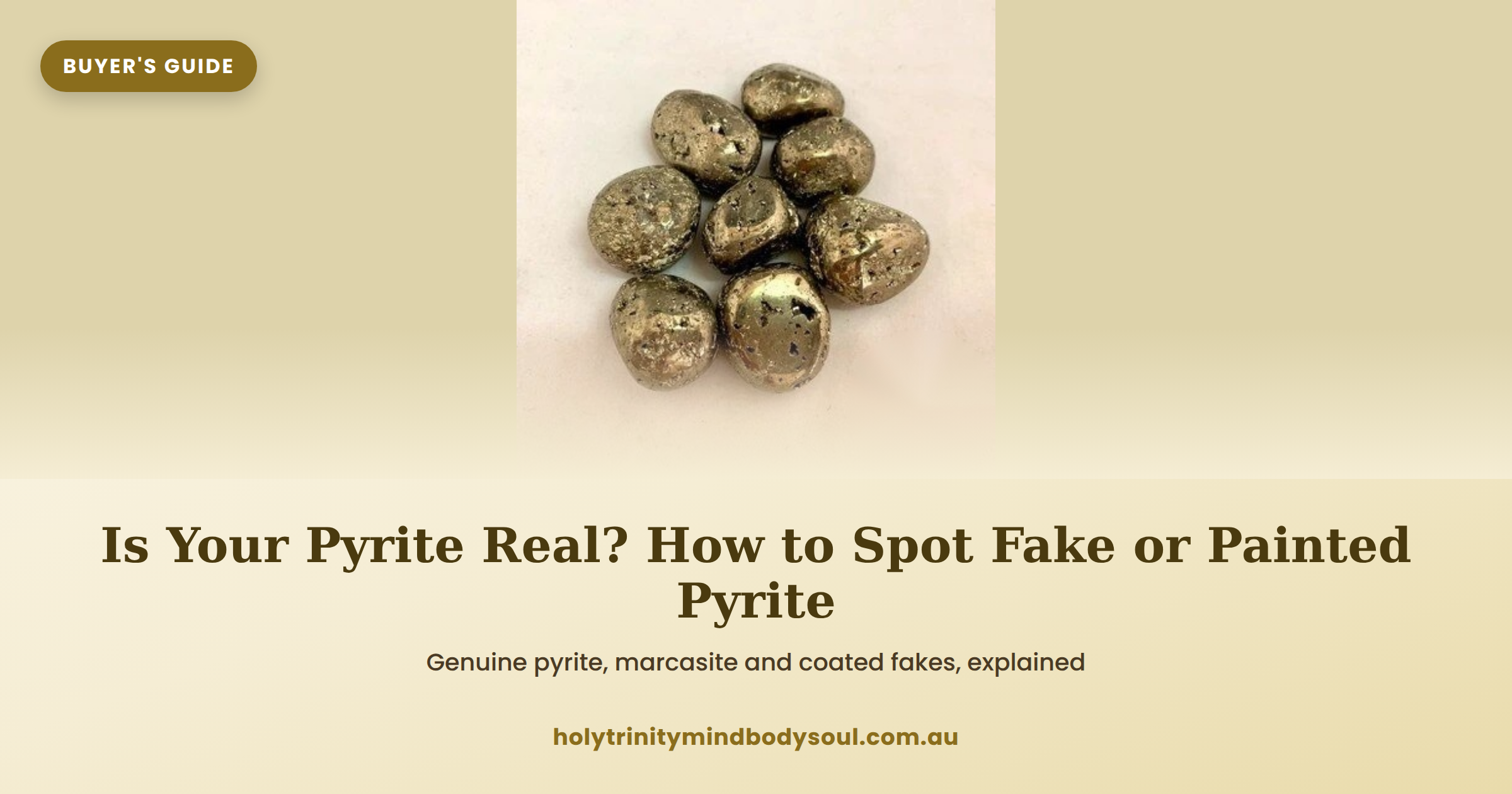 Is Your Pyrite Real? How to Spot Fake or Painted Pyrite Is Your Pyrite Real? How to Spot Fake or Painted Pyrite