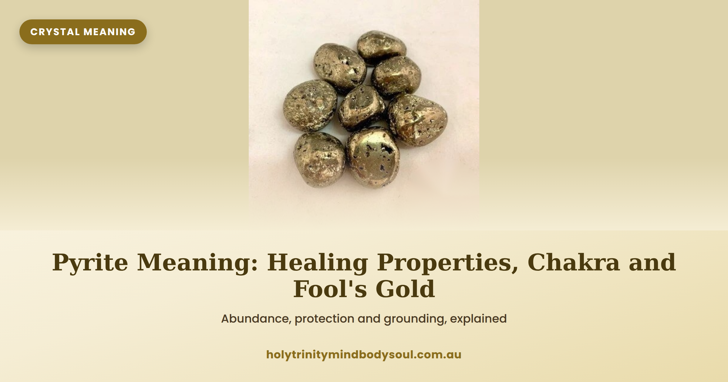 Pyrite Meaning, Healing Properties and Chakra Guide Pyrite Meaning, Healing Properties and Chakra Guide